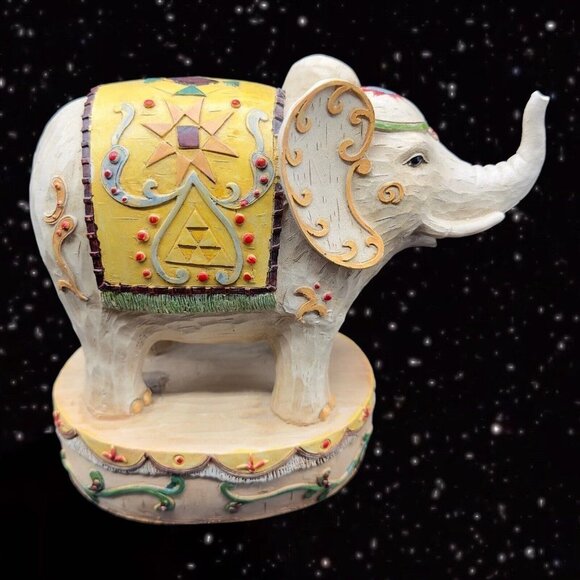 Seymore Mann Elephant Figurine Circus Entertainment Animal Figurine Resin 8”W 7” - Picture 9 of 9